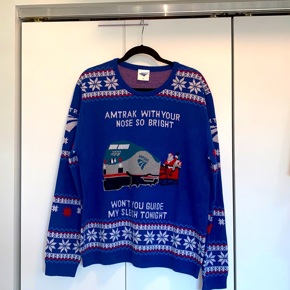 Amtrak Ugly Christmas Sweater